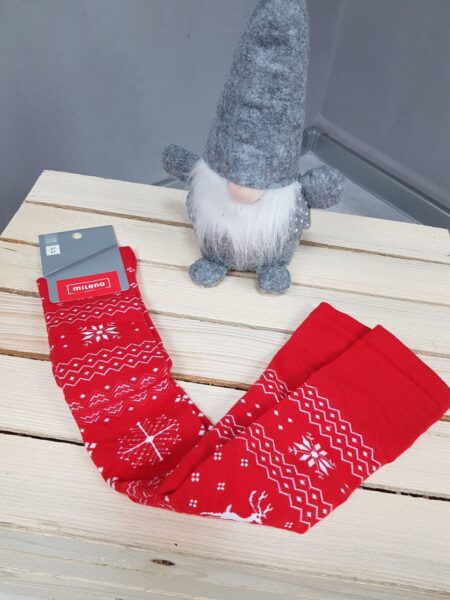 Kalėdinės ilgos kojinės RAUDONOS